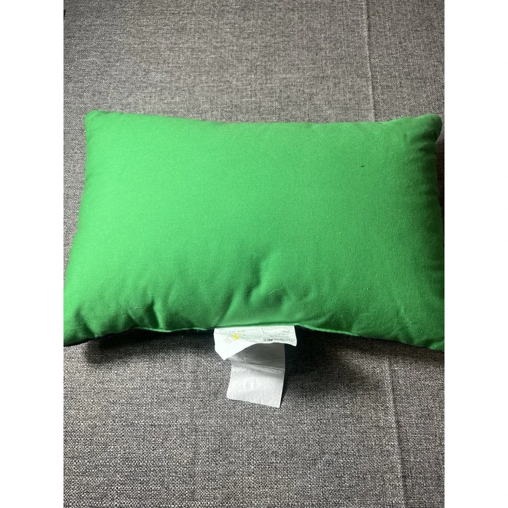 Kate‎ Spade X Target -Couch Potato Beaded Pillow Green/Blue Colorblock 12x18